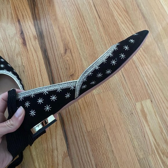 AQUAZURRA BLISS BALLET FLATS BLACK - Picture 4 of 7